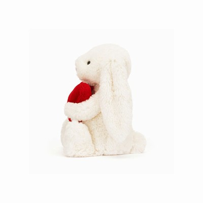 Jellycat Bashful Red Love Heart Konijnen | TH4825769